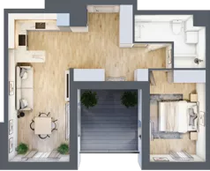 2 pokoje, mieszkanie 51,95 m², piętro 6, oferta nr A3-6-134, Hipoteczna Park, Łódź, Bałuty, ul. Hipoteczna 7
