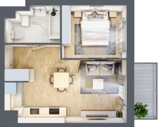 2 pokoje, mieszkanie 36,59 m², piętro 1, oferta nr A4-1-37, Hipoteczna Park, Łódź, Bałuty, ul. Hipoteczna 7