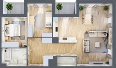 3 pokoje, mieszkanie 87,55 m², piętro 4, oferta nr A4-4-80, Hipoteczna Park, Łódź, Bałuty, ul. Hipoteczna 7