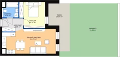 2 pokoje, mieszkanie 46,57 m², parter, oferta nr 4.00.D03, Ogrody Andersa III, Gliwice, Wojska Polskiego, ul. Generała Władysława Andersa