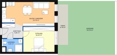2 pokoje, mieszkanie 52,08 m², parter, oferta nr 4.00.E01, Ogrody Andersa III, Gliwice, Wojska Polskiego, ul. Generała Władysława Andersa