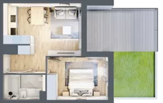 2 pokoje, mieszkanie 37,72 m², parter, oferta nr D.0.6, ATAL Parkowa, Poznań, Nowe Miasto, Osiedle Warszawskie, ul. Mogileńska