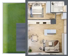 2 pokoje, mieszkanie 54,97 m², parter, oferta nr G.0.3, ATAL Parkowa, Poznań, Nowe Miasto, Osiedle Warszawskie, ul. Mogileńska