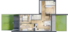 4 pokoje, mieszkanie 78,81 m², parter, oferta nr G.0.2, ATAL Parkowa, Poznań, Nowe Miasto, Osiedle Warszawskie, ul. Mogileńska