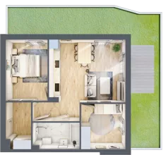 3 pokoje, mieszkanie 54,58 m², parter, oferta nr 11.2, ATAL Jasieny, Gdańsk, Jasień, ul. Stężycka