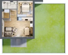 2 pokoje, mieszkanie 43,65 m², piętro 1, oferta nr 2.3, ATAL Jasieny, Gdańsk, Jasień, ul. Stężycka