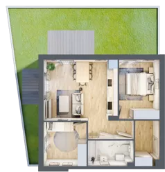 3 pokoje, mieszkanie 54,51 m², parter, oferta nr 6.2, ATAL Jasieny, Gdańsk, Jasień, ul. Stężycka