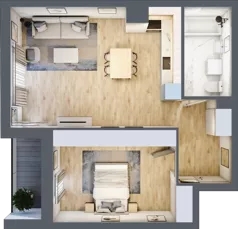 2 pokoje, mieszkanie 55,63 m², piętro 3, oferta nr 2.A16, Niebieski Bursztyn II, Reda, ul. Bosmańska
