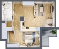 2 pokoje, mieszkanie 60,32 m², piętro 2, oferta nr 2.B2, Niebieski Bursztyn II, Reda, ul. Bosmańska
