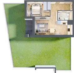 2 pokoje, mieszkanie 44,46 m², piętro 1, oferta nr 1A.1.12, Nowa Francuska IIB, Katowice, Osiedle Paderewskiego-Muchowiec, Muchowiec, ul. Szybowcowa