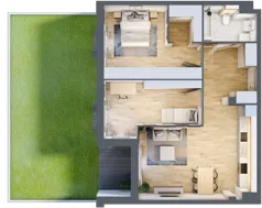 3 pokoje, mieszkanie 73,08 m², parter, oferta nr 2.0.9, Zakątek Harmonia III, Warszawa, Białołęka, Szamocin, ul. Płochocińska