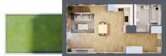 1 pokój, mieszkanie 37,72 m², parter, oferta nr A4.0.01, Zakole Wisły, Kraków, Podgórze, ul. Na Zakolu Wisły