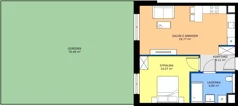 2 pokoje, mieszkanie 49,81 m², parter, oferta nr 2A.06, Skwer Harmonia 2, Kraków, Podgórze, Rybitwy, ul. Półłanki