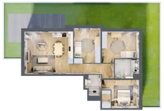 4 pokoje, mieszkanie 88,18 m², parter, oferta nr A11.0.1, Zacisze Marcelin III, Poznań, Ławica, Marcelin, ul. Leśnych Skrzatów
