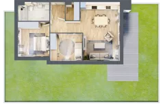 3 pokoje, mieszkanie 65,64 m², parter, oferta nr A12.0.3, Zacisze Marcelin III, Poznań, Ławica, Marcelin, ul. Leśnych Skrzatów