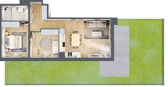 3 pokoje, mieszkanie 61,05 m², parter, oferta nr A12.0.2, Zacisze Marcelin III, Poznań, Ławica, Marcelin, ul. Leśnych Skrzatów