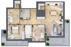 4 pokoje, mieszkanie 101,55 m², piętro 2, oferta nr A2.2.2, Zacisze Marcelin III, Poznań, Ławica, Marcelin, ul. Leśnych Skrzatów