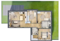 4 pokoje, mieszkanie 91,04 m², parter, oferta nr A7.0.1, Zacisze Marcelin III, Poznań, Ławica, Marcelin, ul. Leśnych Skrzatów