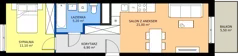 2 pokoje, mieszkanie 44,20 m², piętro 3, oferta nr A2.3.118, ATAL Floriana, Szczecin, Śródmieście, Łasztownia, św. Floriana