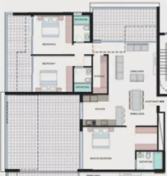 4 pokoje, apartament 127,60 m², piętro 1, oferta nr 602, City Landmark, Pafos