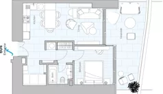 2 pokoje, apartament 105,90 m², piętro 6, oferta nr 604, Limassol Blue Marine, Limassol