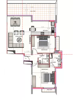 2 pokoje, apartament inwestycyjny 95,50 m², piętro 1, oferta nr M102, Inner City 3, Pafos