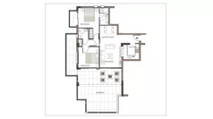 3 pokoje, apartament inwestycyjny 107,20 m², piętro 1, oferta nr M101, Limassol Park, Trachoni