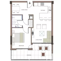 2 pokoje, apartament inwestycyjny 66,45 m², piętro 2, oferta nr M203, Limassol Park, Trachoni