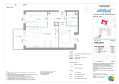 3 pokoje, mieszkanie 53,52 m², piętro 1, oferta nr 106G/M012, Miasteczko Jutrzenki Dzielnica Hortensji - Etap 9, Warszawa, Włochy, ul. Jutrzenki 106G