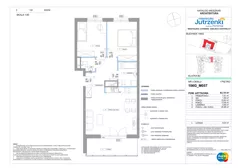 3 pokoje, mieszkanie 63,18 m², piętro 1, oferta nr 106G/M057, Miasteczko Jutrzenki Dzielnica Hortensji - Etap 9, Warszawa, Włochy, ul. Jutrzenki 106G