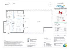3 pokoje, mieszkanie 45,37 m², parter, oferta nr 106G/M078, Miasteczko Jutrzenki Dzielnica Hortensji - Etap 9, Warszawa, Włochy, ul. Jutrzenki 106G