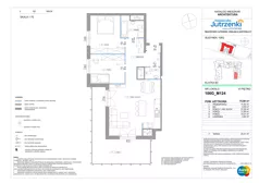 3 pokoje, mieszkanie 75,08 m², piętro 6, oferta nr 106G/M124, Miasteczko Jutrzenki Dzielnica Hortensji - Etap 9, Warszawa, Włochy, ul. Jutrzenki 106G