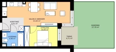 2 pokoje, mieszkanie 40,08 m², parter, oferta nr A.0.45, My Forest, Warszawa, Białołęka, ul. Modlińska 342