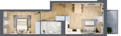2 pokoje, mieszkanie 44,51 m², piętro 1, oferta nr A.1.06, My Forest, Warszawa, Białołęka, ul. Modlińska 342