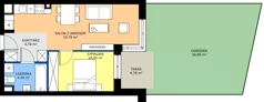 2 pokoje, mieszkanie 39,02 m², parter, oferta nr A.0.20, My Forest, Warszawa, Białołęka, ul. Modlińska 342