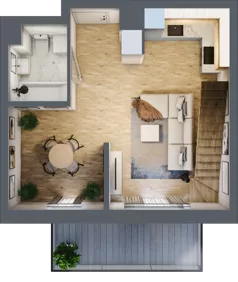 2 pokoje, mieszkanie 37,35 m², piętro 2, oferta nr A.2.80, My Forest, Warszawa, Białołęka, ul. Modlińska 342