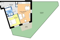 2 pokoje, mieszkanie 43,07 m², parter, oferta nr A.0.48, My Forest, Warszawa, Białołęka, ul. Modlińska 342