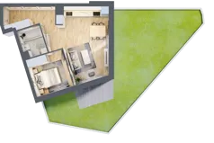 2 pokoje, mieszkanie 43,07 m², parter, oferta nr A.0.48, My Forest, Warszawa, Białołęka, ul. Modlińska 342