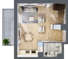 2 pokoje, mieszkanie 37,46 m², piętro 2, oferta nr A.2.14, My Forest, Warszawa, Białołęka, ul. Modlińska 342