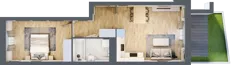 2 pokoje, mieszkanie 44,51 m², parter, oferta nr A.0.01, My Forest, Warszawa, Białołęka, ul. Modlińska 342
