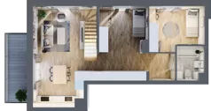 3 pokoje, mieszkanie 59,51 m², piętro 2, oferta nr A.2.83, My Forest, Warszawa, Białołęka, ul. Modlińska 342
