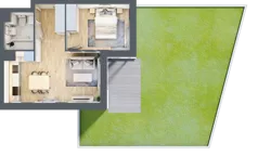 2 pokoje, mieszkanie 38,08 m², parter, oferta nr B.0.30, My Forest, Warszawa, Białołęka, ul. Modlińska 342
