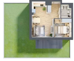 2 pokoje, mieszkanie 37,23 m², parter, oferta nr B.0.04, My Forest, Warszawa, Białołęka, ul. Modlińska 342