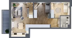 3 pokoje, mieszkanie 59,40 m², piętro 2, oferta nr B.2.15, My Forest, Warszawa, Białołęka, ul. Modlińska 342
