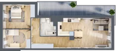 3 pokoje, mieszkanie 71,15 m², piętro 6, oferta nr 106F/M027, Miasteczko Jutrzenki Dzielnica Hortensji, Warszawa, Włochy, ul. Jutrzenki 106F