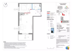 2 pokoje, mieszkanie 45,33 m², piętro 1, oferta nr M_2_025, Fabrica URSUS - Etap B2, Warszawa, Ursus, Szamoty, ul. Henryka Wilka 2