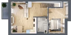 2 pokoje, mieszkanie 60,13 m², parter, oferta nr G2 -11B, Nowe Zagórze, Kielce, Zagórze, ul. Zagórska 288