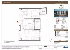 3 pokoje, mieszkanie 47,55 m², piętro 1, oferta nr 28, KSA Klonowa, Kielce, Szydłówek, ul. Klonowa 69