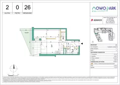 1 pokój, mieszkanie 33,98 m², parter, oferta nr 26, NowoPark, Kraków, Czyżyny, ul. Sołtysowska/Tomickiego