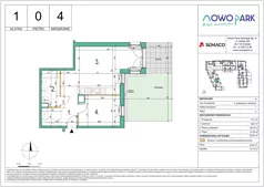 2 pokoje, mieszkanie 49,97 m², parter, oferta nr 4, NowoPark, Kraków, Czyżyny, ul. Sołtysowska/Tomickiego